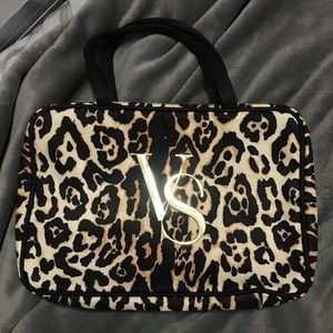 Selling a Victoria Secret leopard travel case